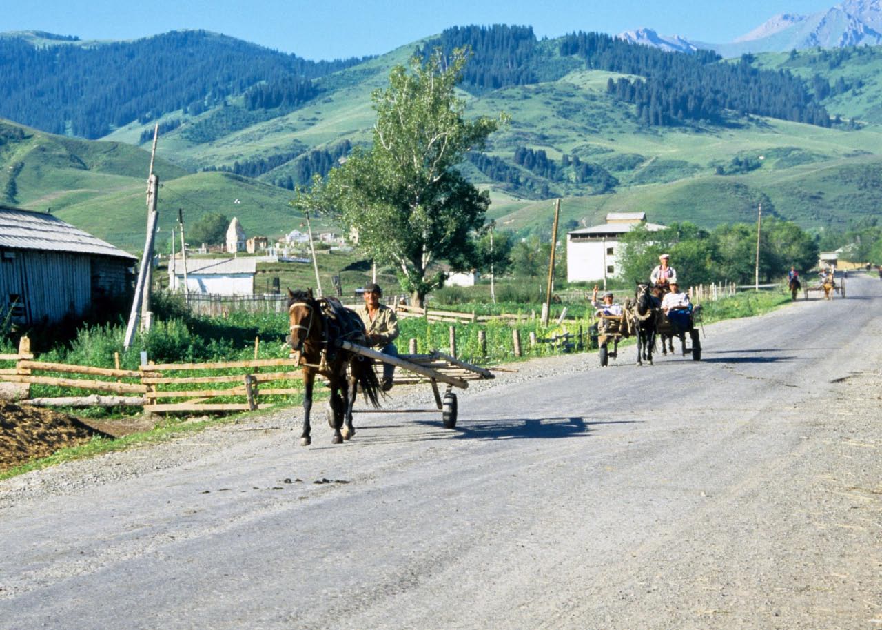 Kazakhstan - village traditionnel russe