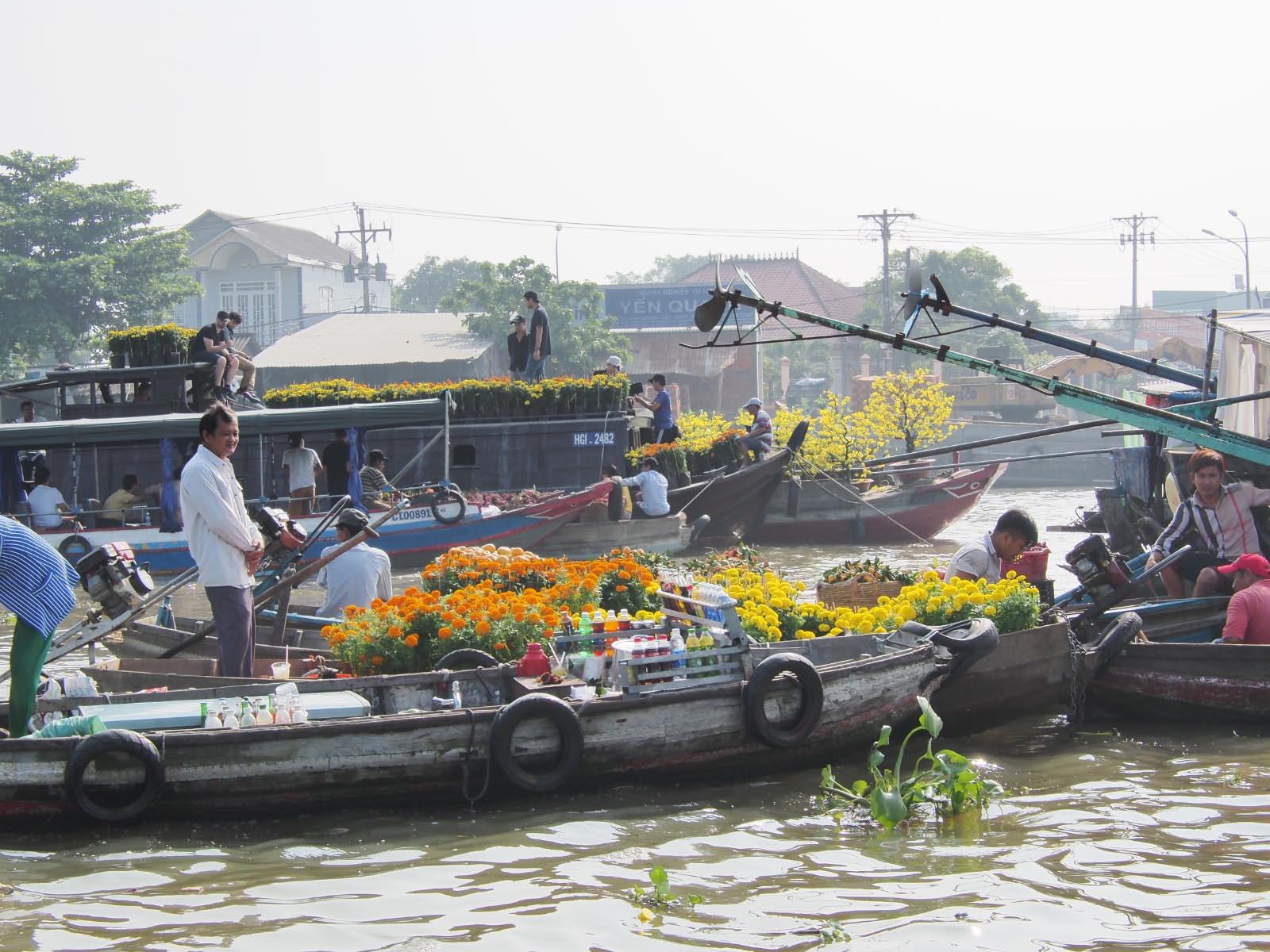 vietnam - marché flottant de Can Tho
