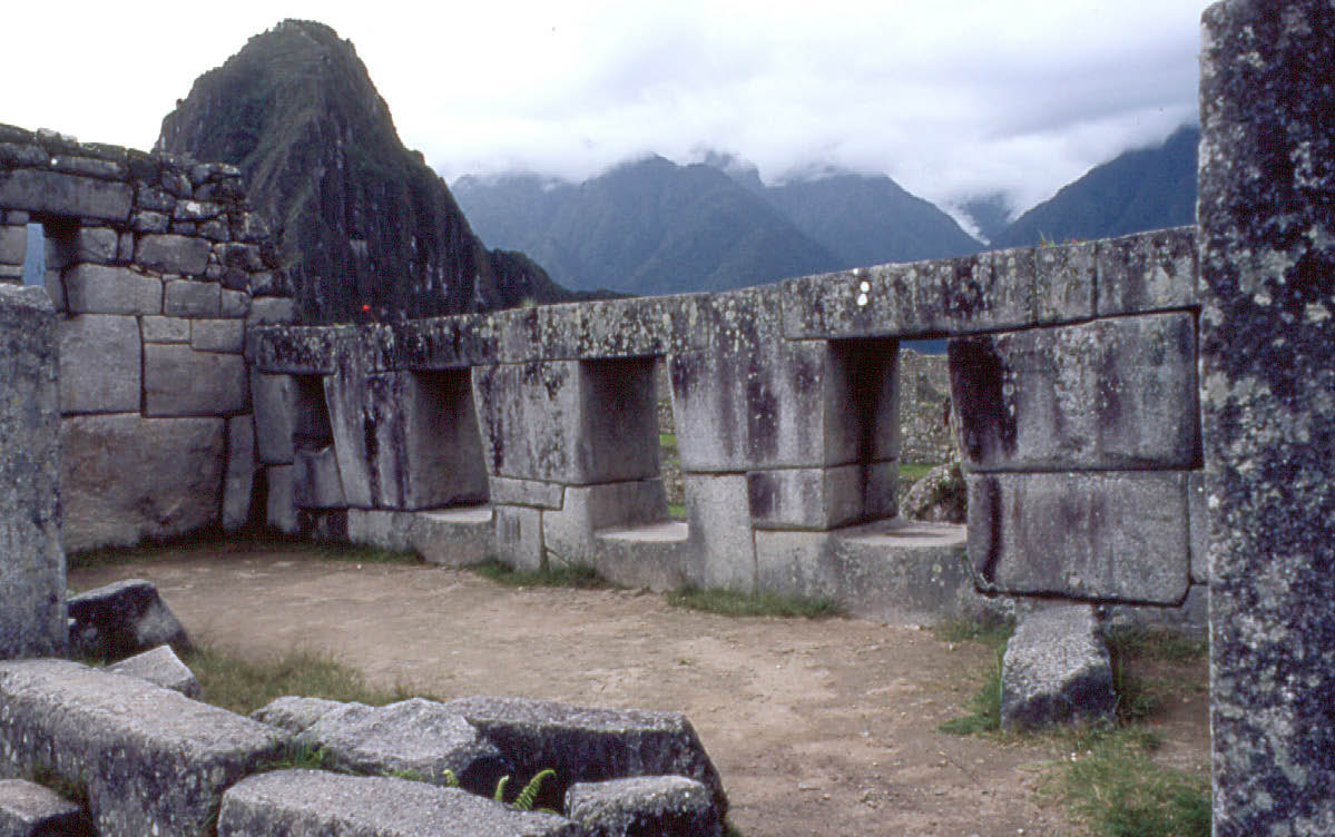 Machu Picchu:  travail de fenêtres