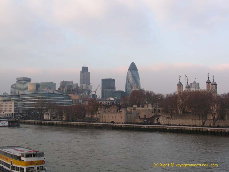 Londres , la Tamise et la  City