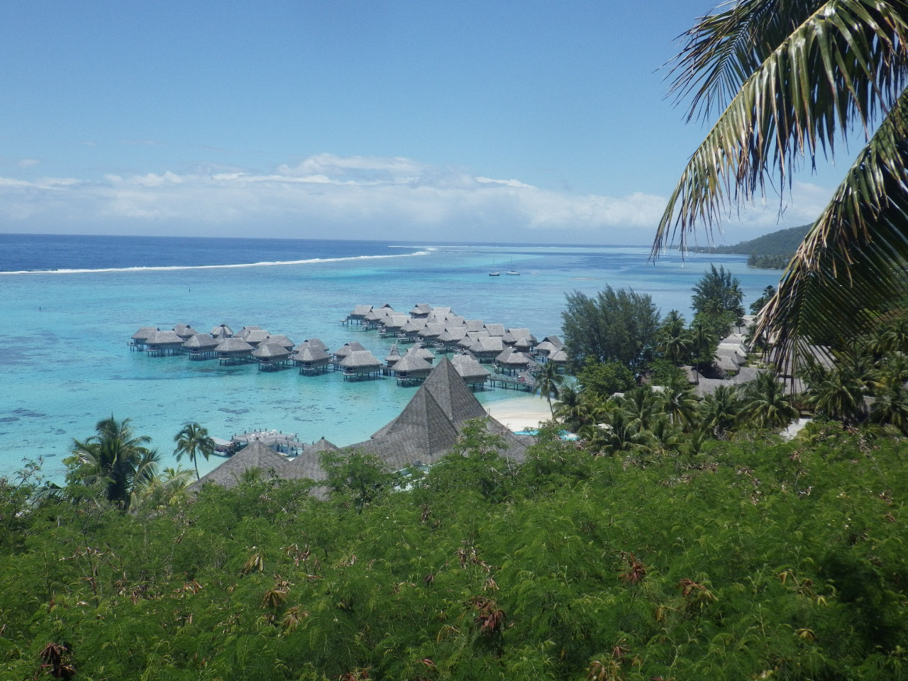 Moorea: hotel de luxe en face de Tahiti